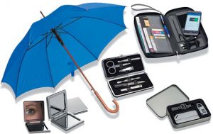 Parapluie et Accessoires de voyage personnalisables. Idéal pour cadeaux d'entreprise